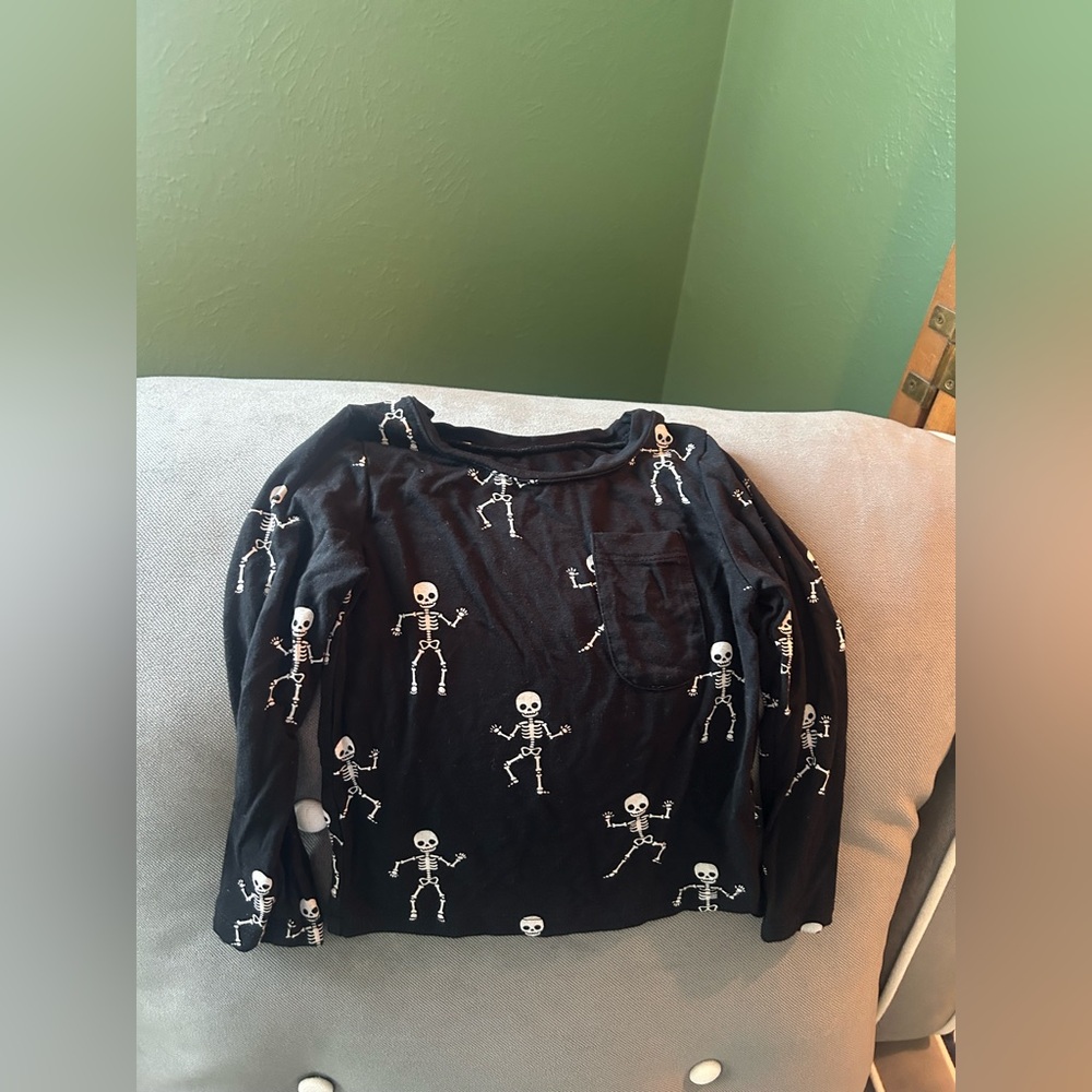 Kyte BABY Black Skeleton Long Sleeve Tee